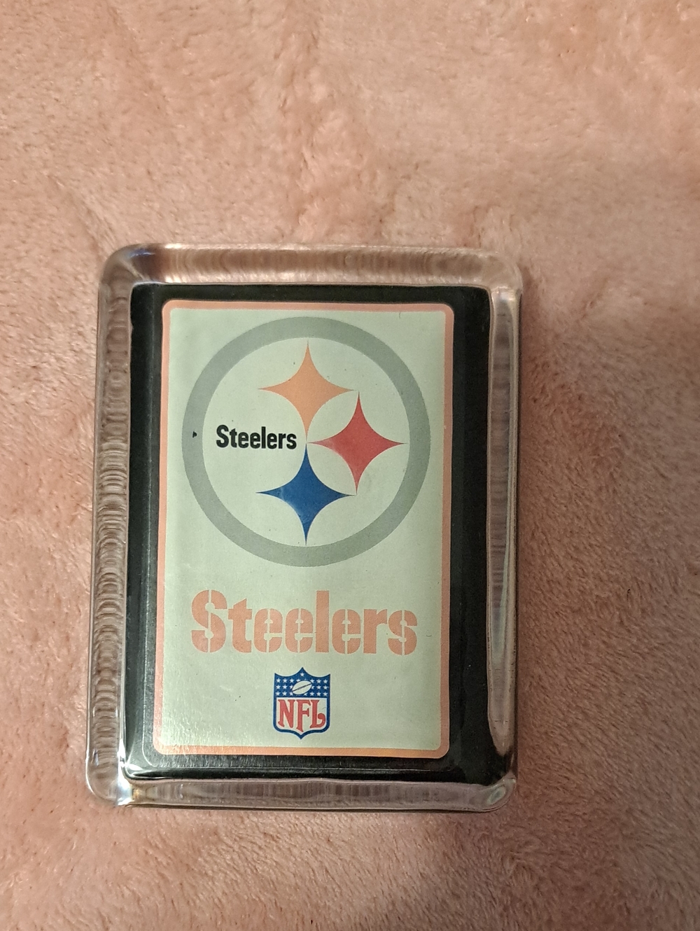 Playing Cards - Black and Cream Team Deck Paper Weight Steelers